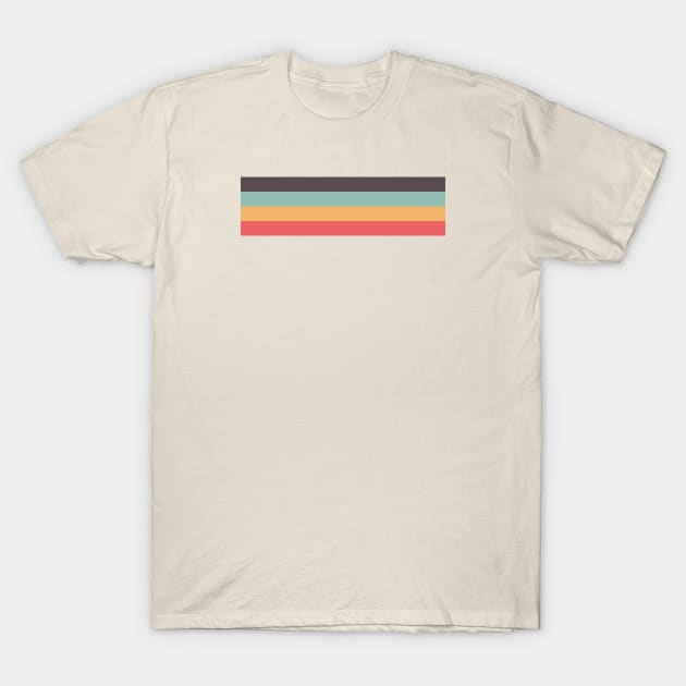 Retro Rainbow Stripe T-Shirt by lymancreativeco